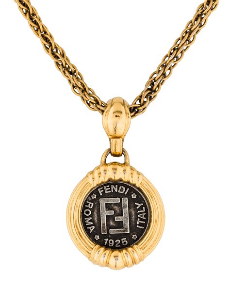 vintage fendi necklace|fendi necklaces men's.